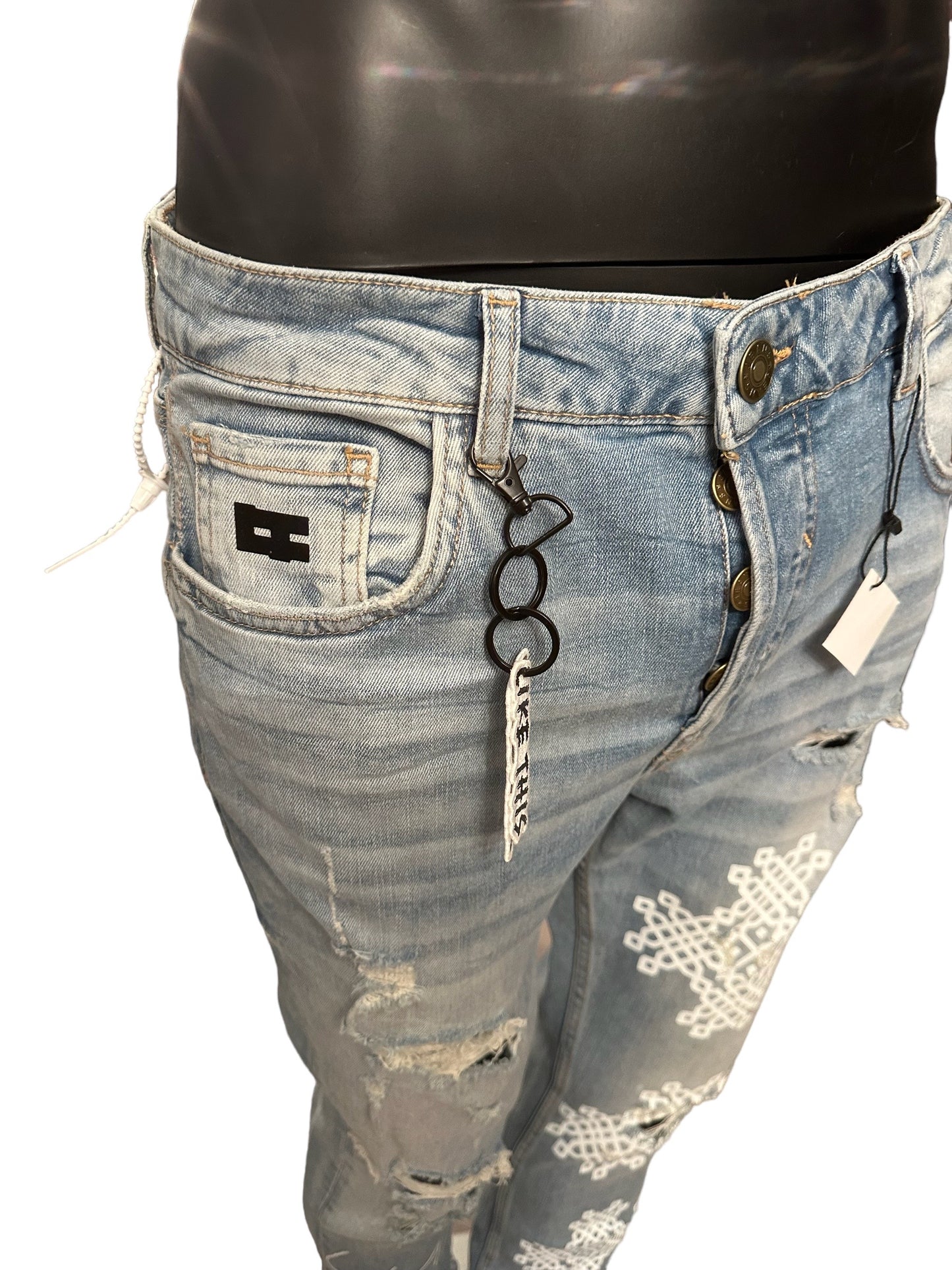 Corazon Blanco Skinny Jeans