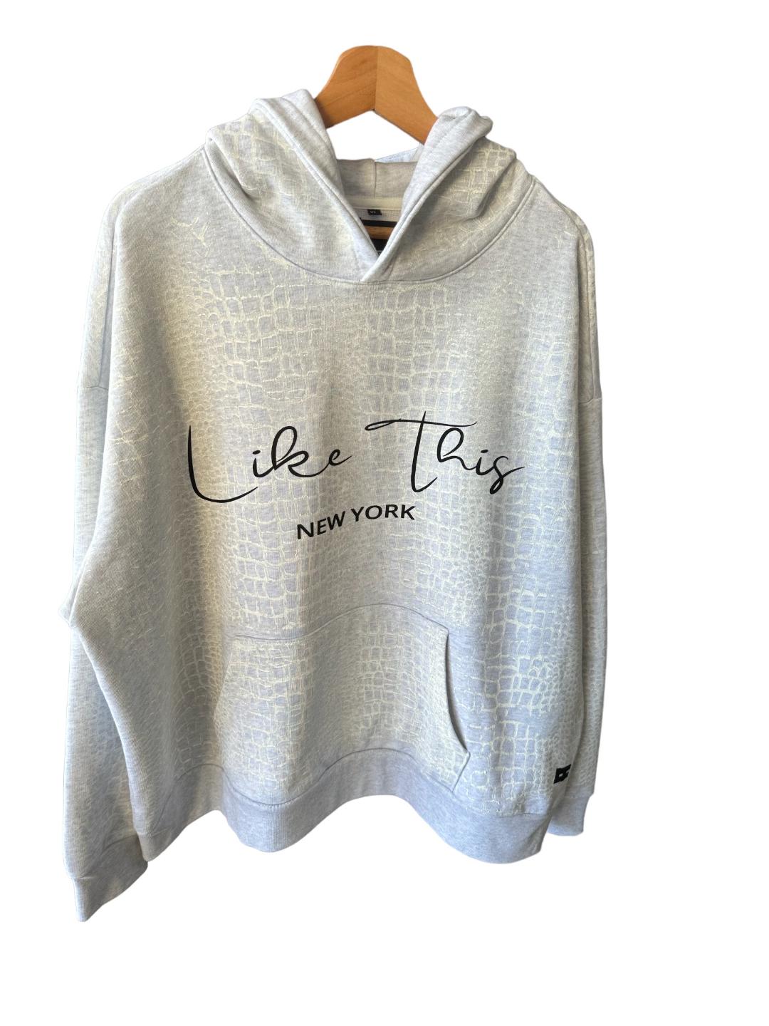 Crocodile print Hoodie
