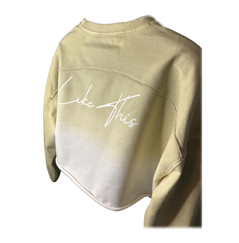 Ombre Crop Sweater